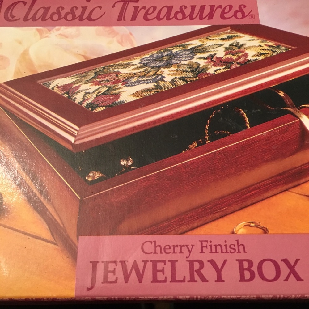 Classic Treasures Cherry Finish Jewelry Box